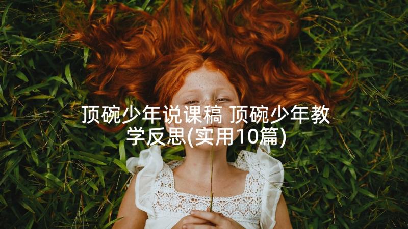 顶碗少年说课稿 顶碗少年教学反思(实用10篇)