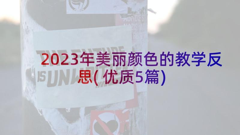 2023年美丽颜色的教学反思(优质5篇)