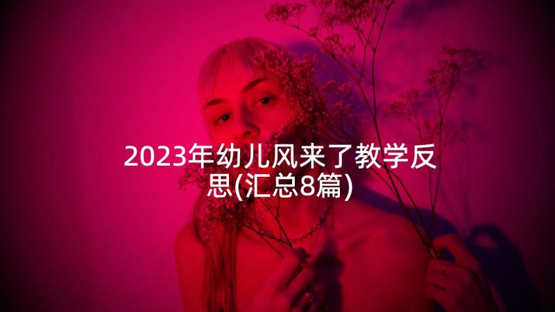 2023年幼儿风来了教学反思(汇总8篇)