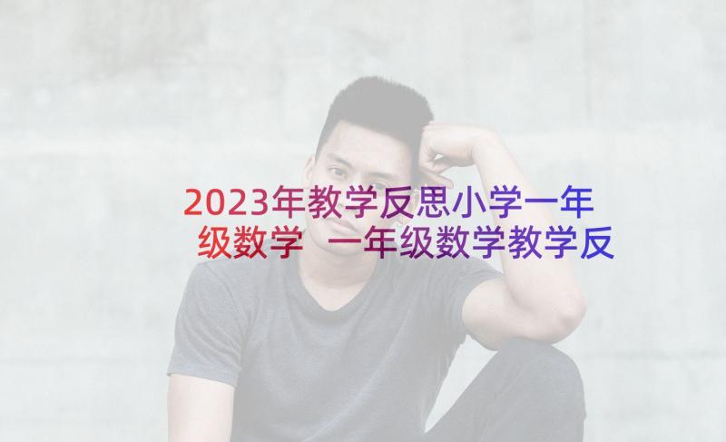 2023年教学反思小学一年级数学 一年级数学教学反思(汇总5篇)