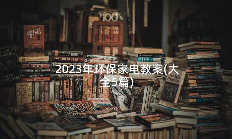 2023年环保家电教案(大全5篇)