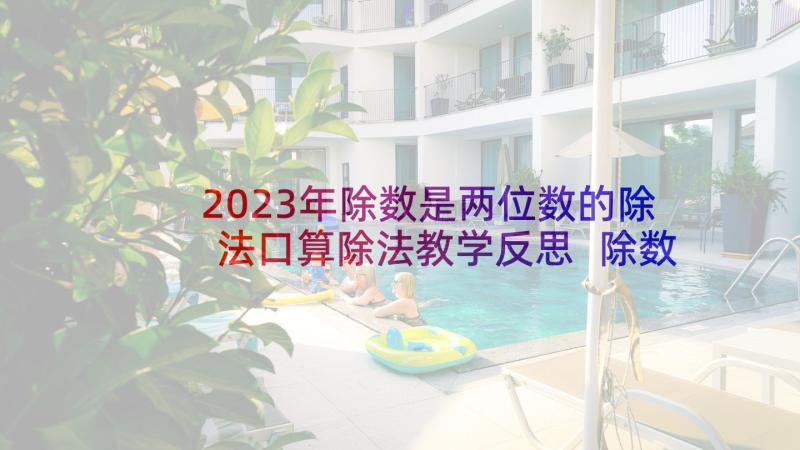 2023年除数是两位数的除法口算除法教学反思 除数是两位数的除法教学反思(大全5篇)