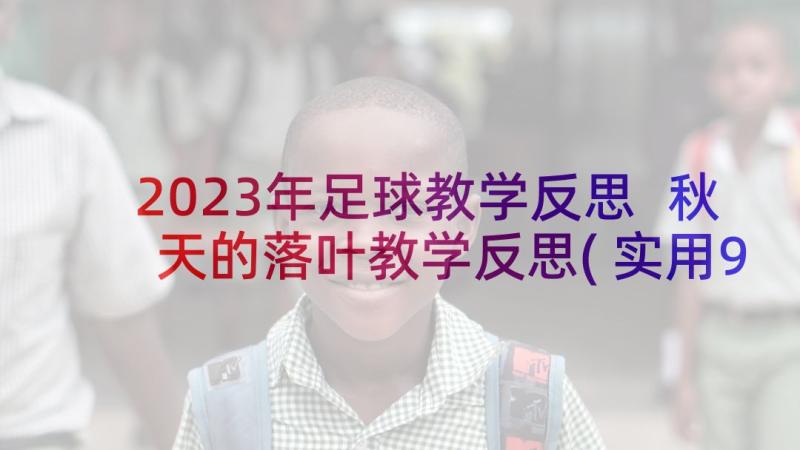 2023年足球教学反思 秋天的落叶教学反思(实用9篇)