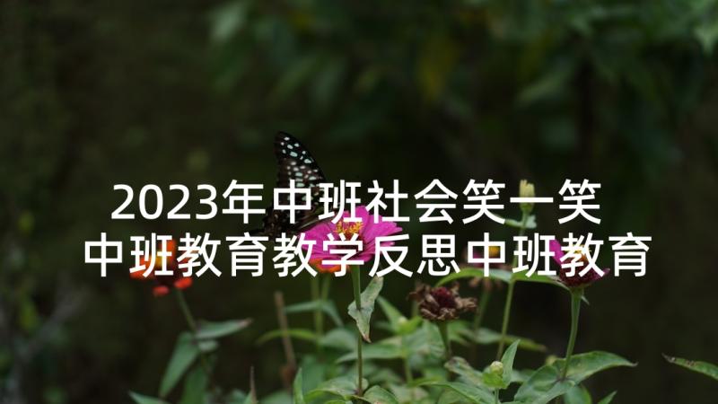 2023年中班社会笑一笑 中班教育教学反思中班教育教学反思(优质6篇)