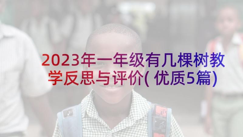 2023年一年级有几棵树教学反思与评价(优质5篇)