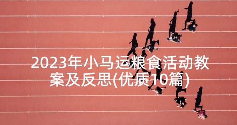 2023年小马运粮食活动教案及反思(优质10篇)