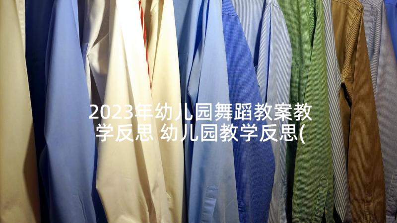 2023年幼儿园舞蹈教案教学反思 幼儿园教学反思(大全5篇)