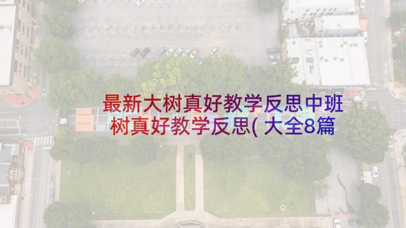 最新大树真好教学反思中班 树真好教学反思(大全8篇)