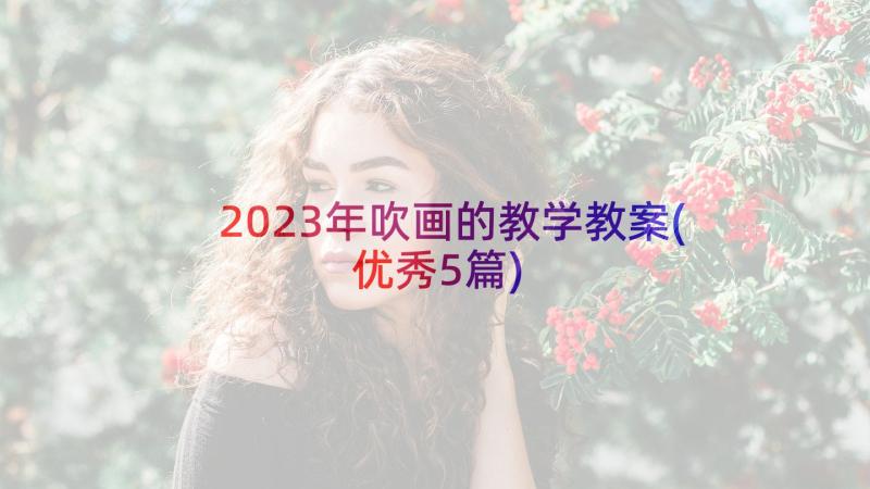 2023年吹画的教学教案(优秀5篇)