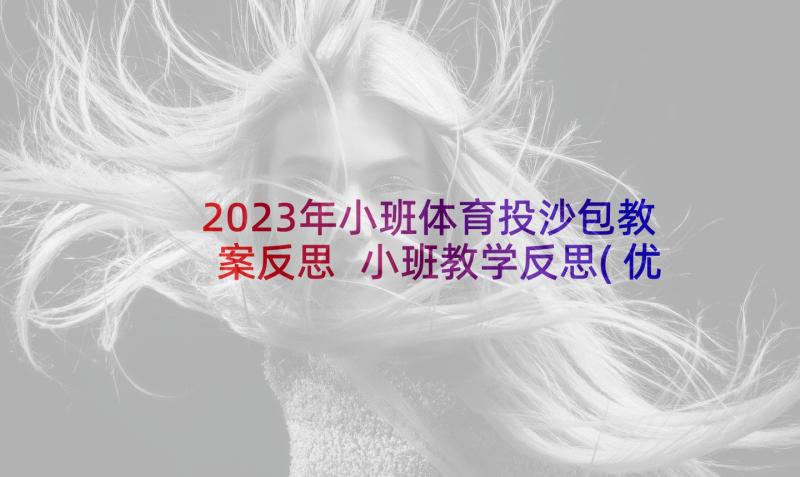 2023年小班体育投沙包教案反思 小班教学反思(优质7篇)