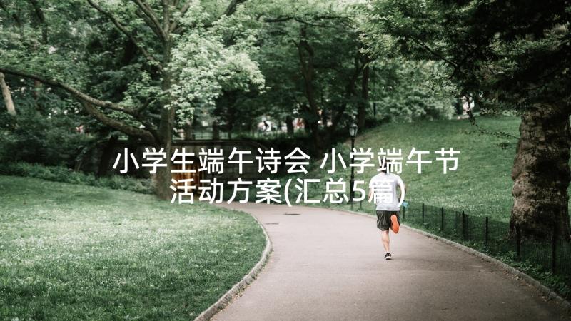 小学生端午诗会 小学端午节活动方案(汇总5篇)