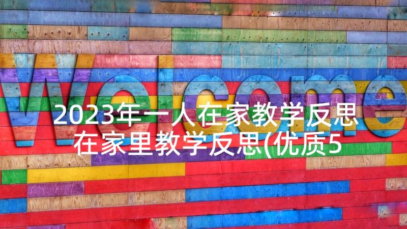 2023年一人在家教学反思 在家里教学反思(优质5篇)