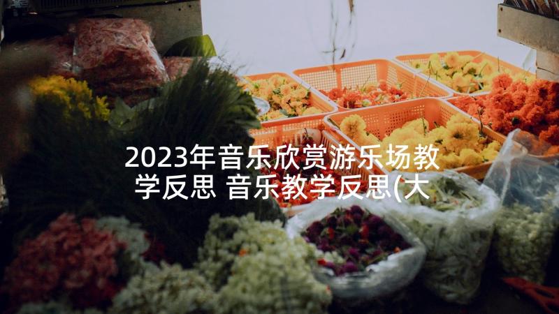 2023年音乐欣赏游乐场教学反思 音乐教学反思(大全9篇)