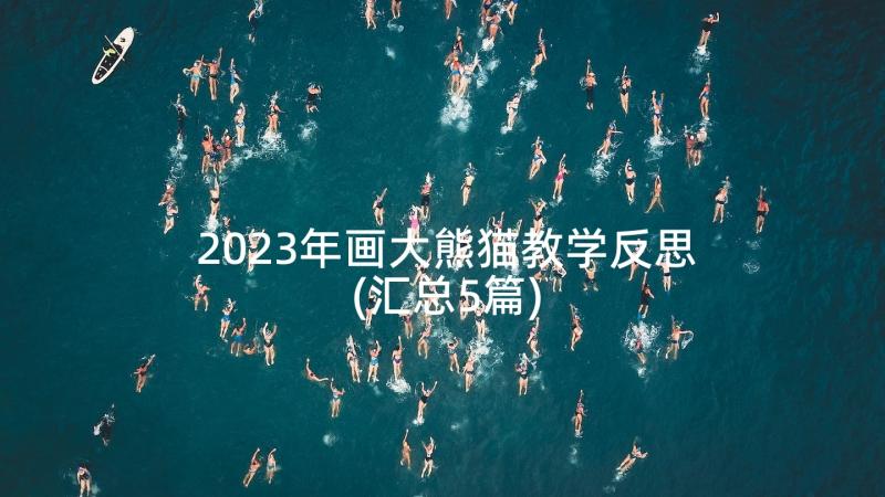 2023年画大熊猫教学反思(汇总5篇)