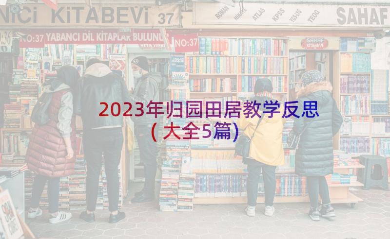 2023年归园田居教学反思(大全5篇)