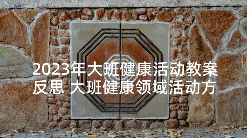 2023年大班健康活动教案反思 大班健康领域活动方案(优秀6篇)