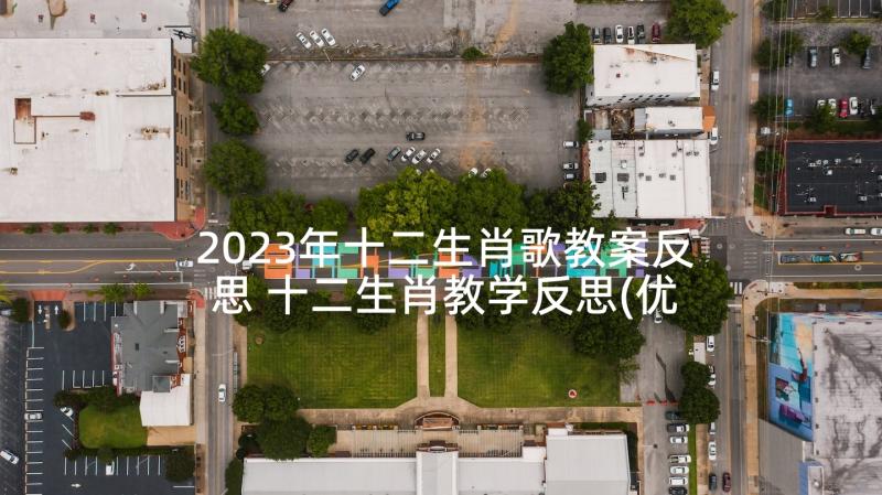 2023年十二生肖歌教案反思 十二生肖教学反思(优质5篇)