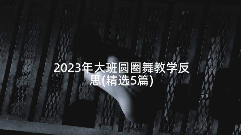 2023年大班圆圈舞教学反思(精选5篇)