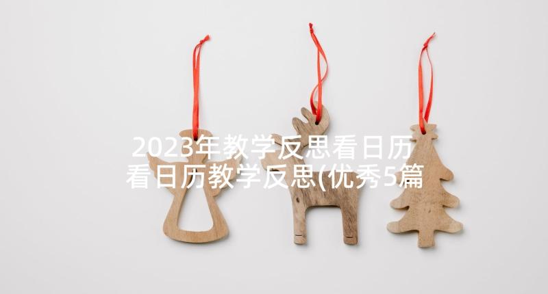 2023年教学反思看日历 看日历教学反思(优秀5篇)