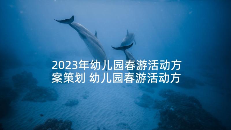 2023年幼儿园春游活动方案策划 幼儿园春游活动方案(汇总6篇)