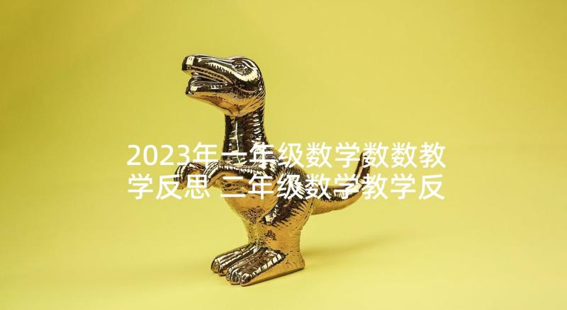 2023年一年级数学数数教学反思 二年级数学教学反思(大全8篇)