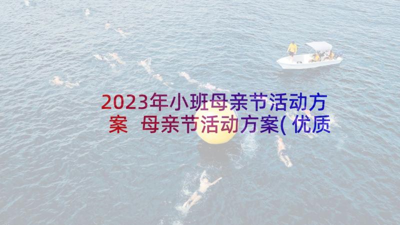 2023年小班母亲节活动方案 母亲节活动方案(优质10篇)