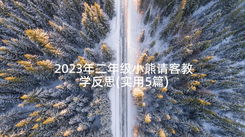 2023年二年级小熊请客教学反思(实用5篇)