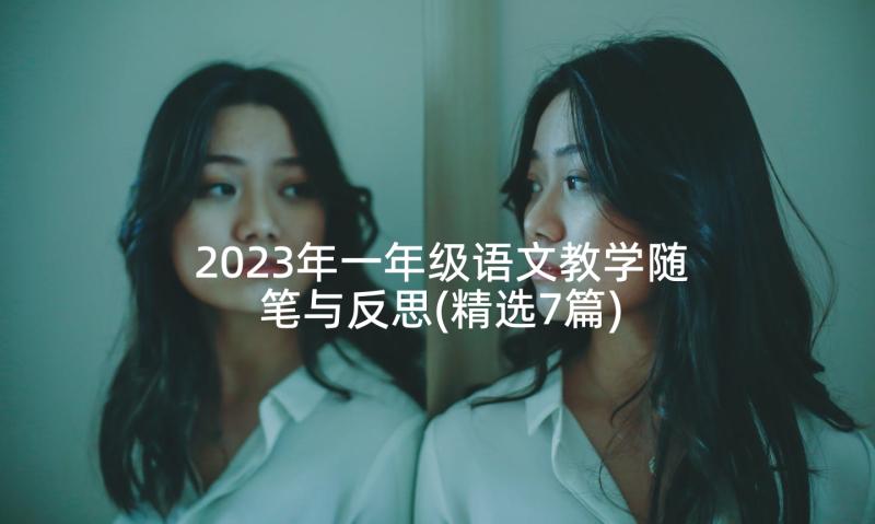 2023年一年级语文教学随笔与反思(精选7篇)