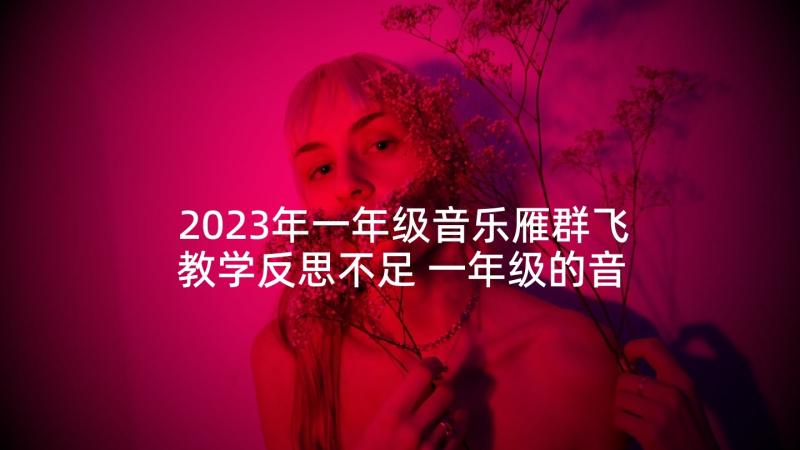 2023年一年级音乐雁群飞教学反思不足 一年级的音乐教学反思(优秀5篇)