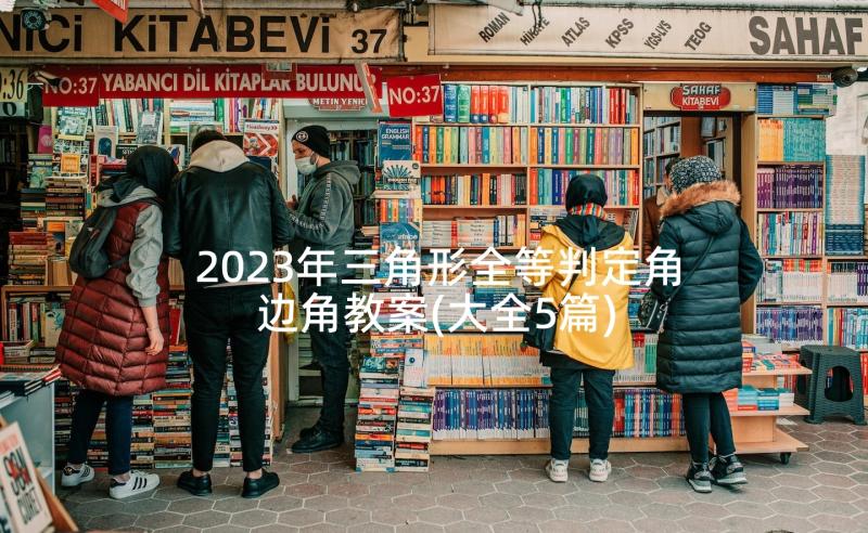 2023年三角形全等判定角边角教案(大全5篇)