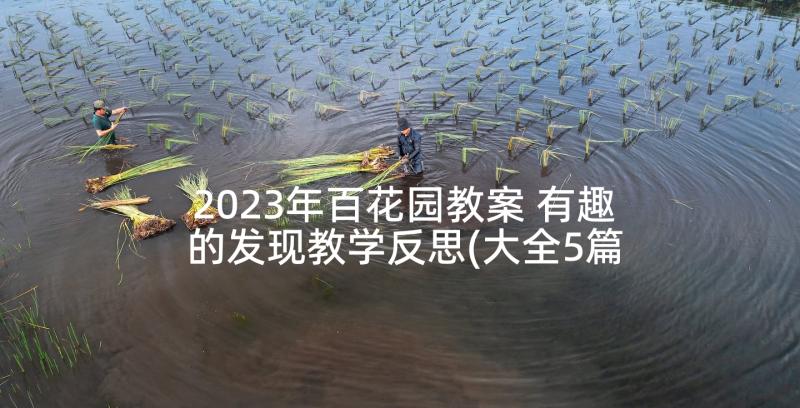 2023年百花园教案 有趣的发现教学反思(大全5篇)