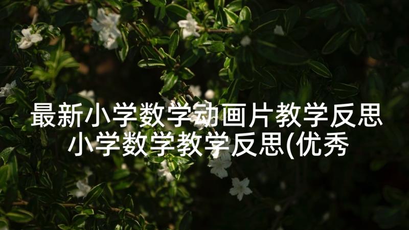 最新小学数学动画片教学反思 小学数学教学反思(优秀10篇)