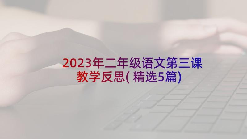 2023年二年级语文第三课教学反思(精选5篇)