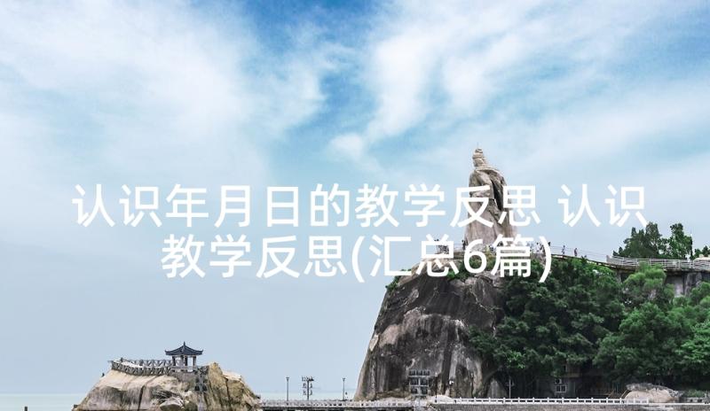 认识年月日的教学反思 认识教学反思(汇总6篇)