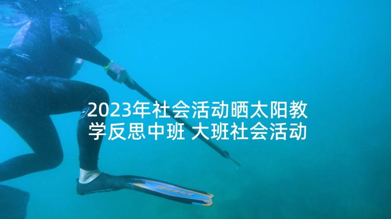 2023年社会活动晒太阳教学反思中班 大班社会活动教学反思(大全5篇)