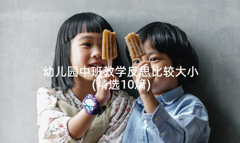 幼儿园中班教学反思比较大小(精选10篇)