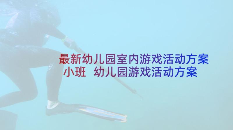 最新幼儿园室内游戏活动方案小班 幼儿园游戏活动方案(模板9篇)