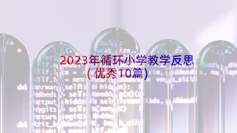 2023年循环小学教学反思(优秀10篇)