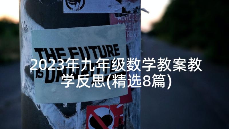 2023年九年级数学教案教学反思(精选8篇)