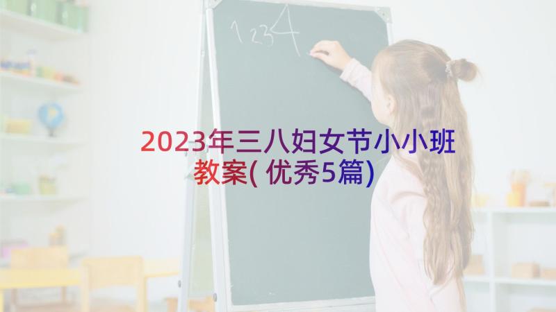 2023年三八妇女节小小班教案(优秀5篇)