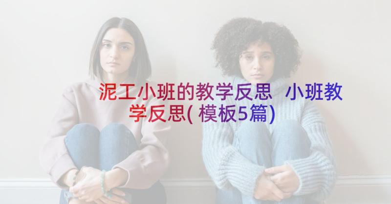 泥工小班的教学反思 小班教学反思(模板5篇)