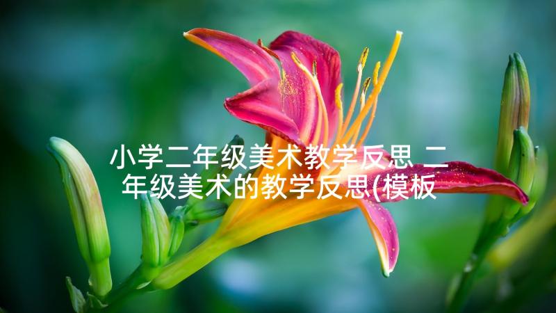 小学二年级美术教学反思 二年级美术的教学反思(模板5篇)