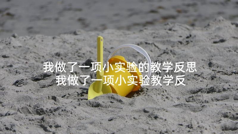 我做了一项小实验的教学反思 我做了一项小实验教学反思(优秀5篇)