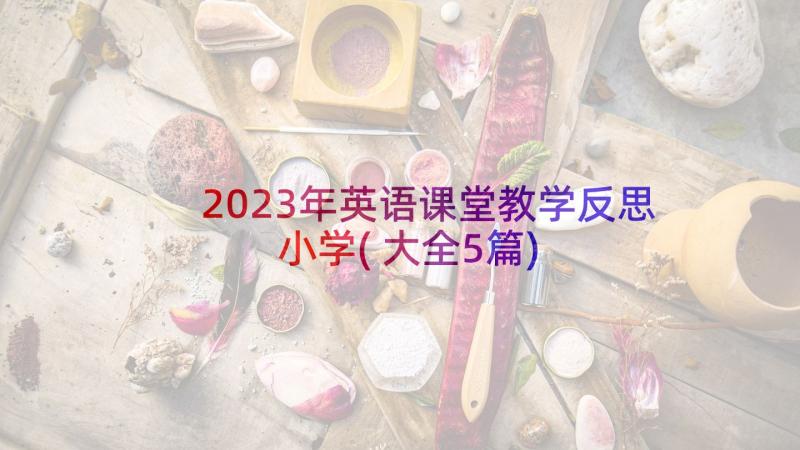 2023年英语课堂教学反思小学(大全5篇)