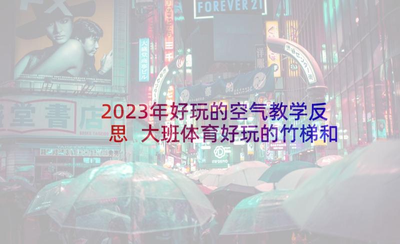 2023年好玩的空气教学反思 大班体育好玩的竹梯和轮胎教学反思(优秀8篇)