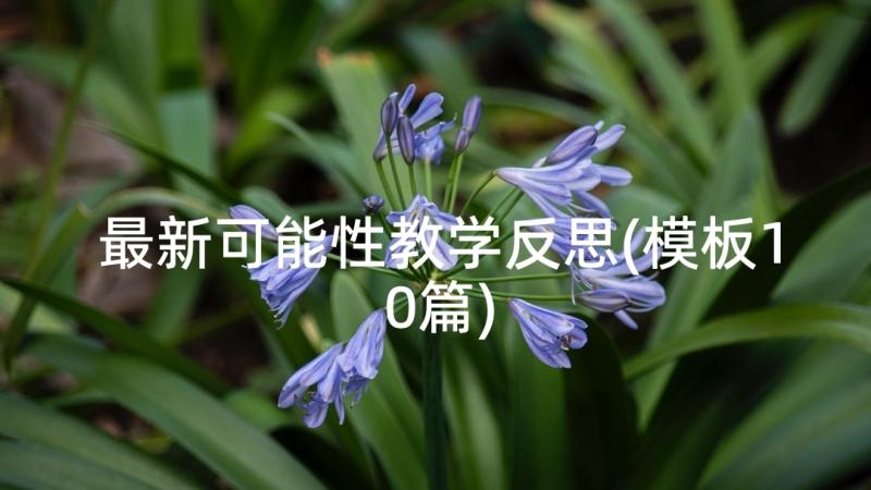 最新可能性教学反思(模板10篇)