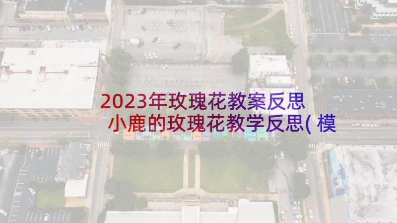 2023年玫瑰花教案反思 小鹿的玫瑰花教学反思(模板5篇)