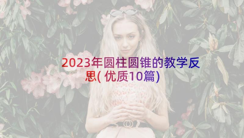 2023年圆柱圆锥的教学反思(优质10篇)