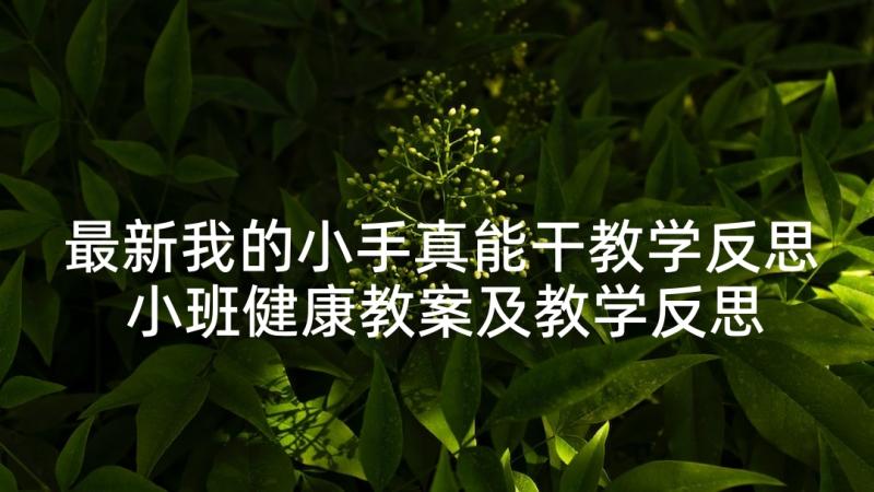 最新我的小手真能干教学反思 小班健康教案及教学反思小手真能干(汇总5篇)