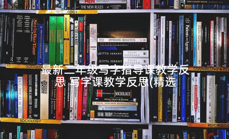 最新二年级写字指导课教学反思 写字课教学反思(精选9篇)